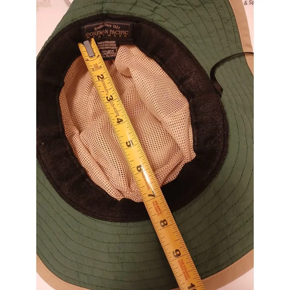Dorman Pacific‎ Headwear Outdoor Design Bucket Hat Size XL Beige Safari Sun Brim